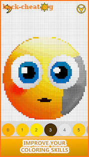 Emoji Color by Number: Pixel Art, Sandbox Coloring screenshot
