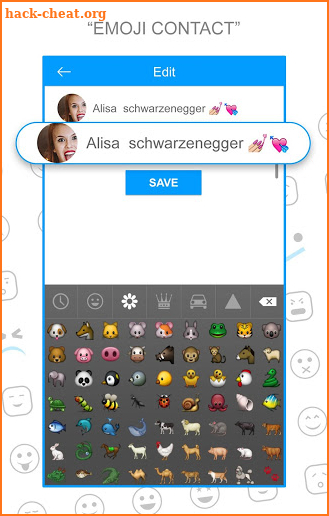 Emoji Contact Maker - Decorate Contact Name Emoji screenshot