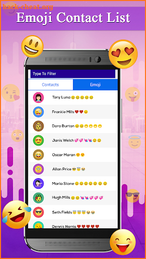 Emoji Contacts Manager screenshot