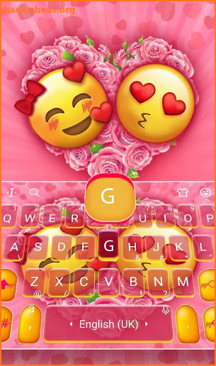 Emoji Cute Love Funny Keyboard Theme screenshot