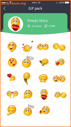 Emoji Gif Sticker for WhatsApp screenshot