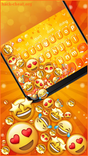 Emoji Gravity Keyboard Theme screenshot