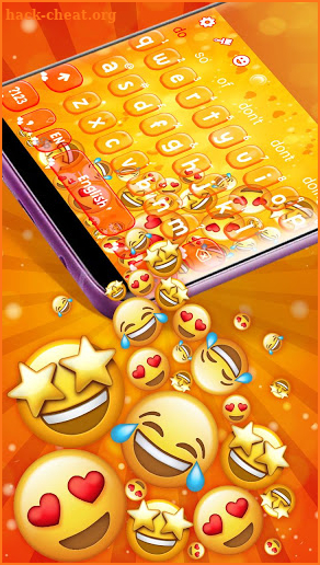 Emoji Gravity Keyboard Theme screenshot