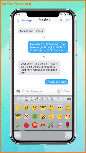 Emoji Keyboard - OS White screenshot