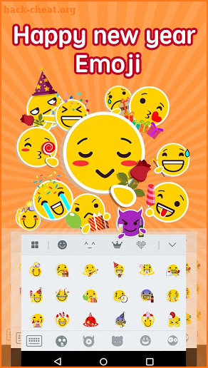 Emoji keyboard：Happy New Year screenshot