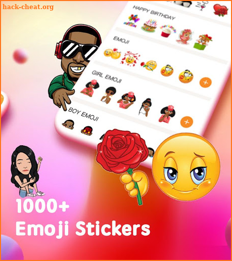 Emoji Launcher- Love emoji & gif stickers screenshot