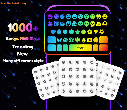 Emoji Led Keyboard - Lighting RGB Colors screenshot