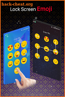 Emoji lock screen screenshot