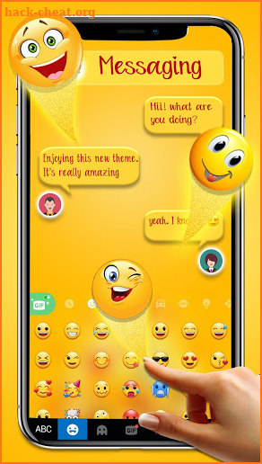 Emoji Love Keyboard Theme screenshot