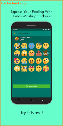 Emoji Mashup WAStickerApps screenshot