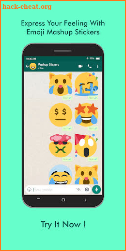 Emoji Mashup WAStickerApps screenshot