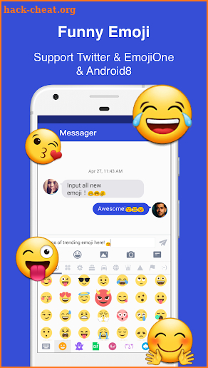 Emoji Messenger for SMS screenshot