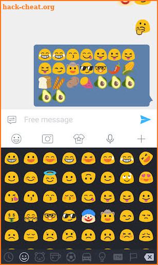 Emoji plugin (Android Blob style) screenshot
