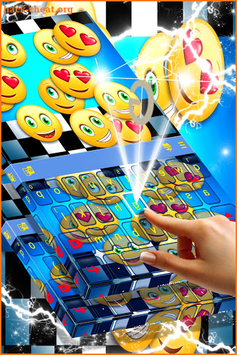 Emoji Race Keyboard Theme screenshot