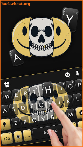 Emoji Skull Keyboard Background screenshot