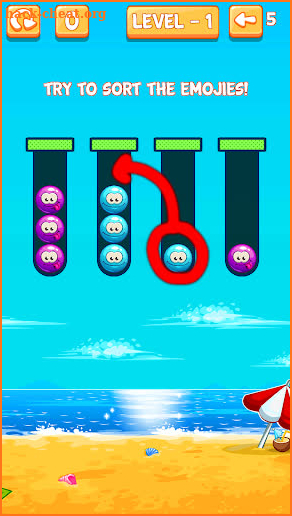 Emoji Sort: Color Puzzle Game screenshot
