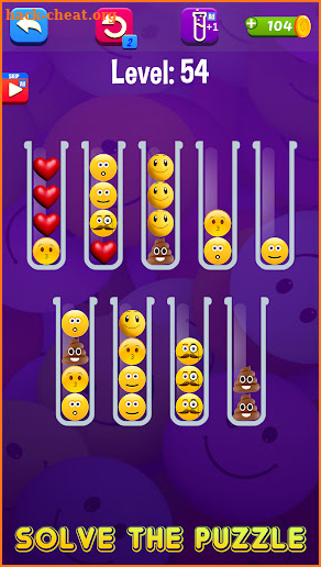 Emoji Sort Puzzle Master screenshot