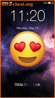 Emoji Space PIN Screen Lock screenshot