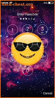 Emoji Space PIN Screen Lock screenshot
