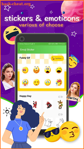 Emoji Sticker - Funny For WhatsApp screenshot