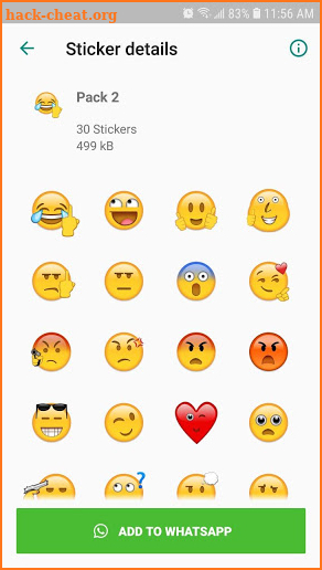 Emoji stickers for WhatsApp (WAStickerApps) screenshot
