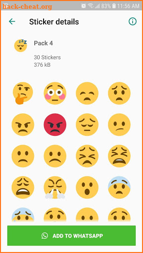 Emoji stickers for WhatsApp (WAStickerApps) screenshot
