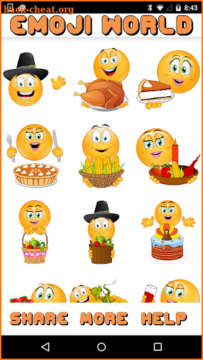 Emoji World ™ Thanksgiving screenshot