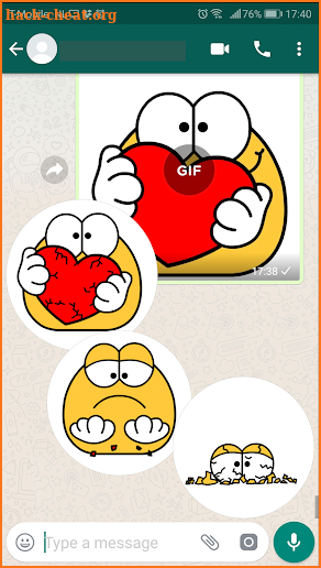 Emojidom Animated / GIF emoticons & emoji screenshot