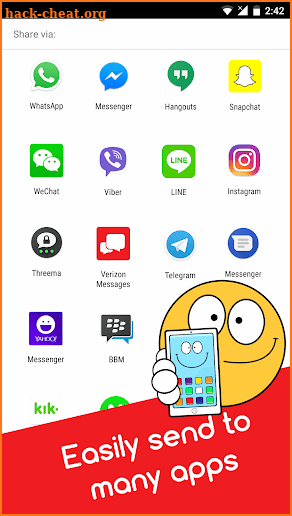 Emojidom emoticons for texting, emoji for Facebook screenshot