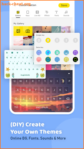 Emojikey: Emoji Keyboard & Fonts, Stickers, GIF screenshot