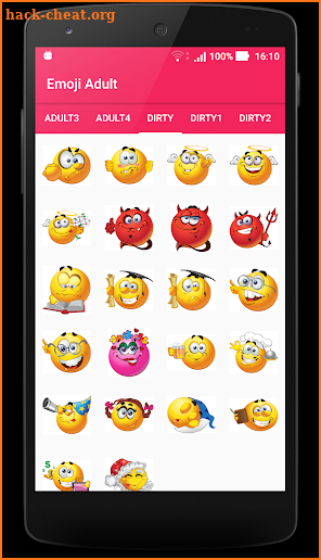 Emojis Adult 18+ screenshot
