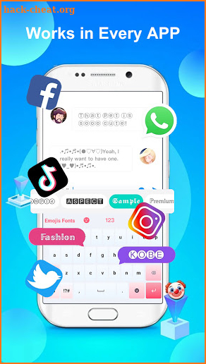 Emojis Fonts & Fancy Keyboard-FontBoard screenshot