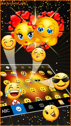 Emojis Love Keyboard Theme screenshot