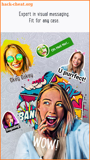 Emolfi Keyboard: selfie stickers for messengers screenshot