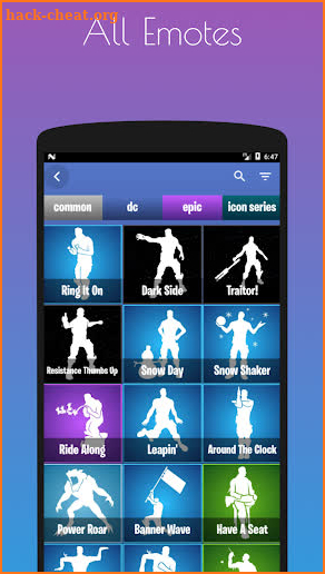 Emotes Ringtones And Daily Shop for Battle Royale screenshot