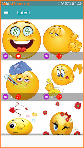 Emoticons for chat screenshot