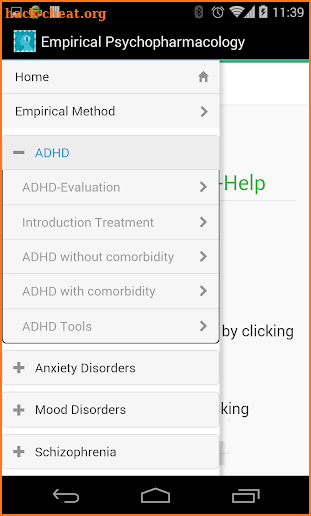 Empirical Psychopharmacology screenshot