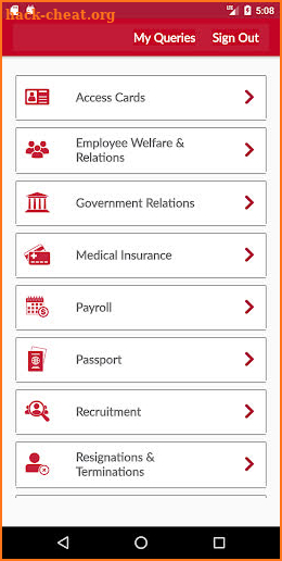 Employee Service Portal screenshot