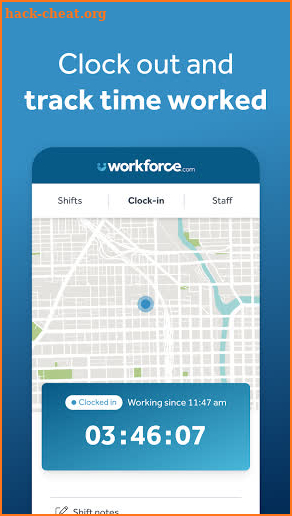 Employee Time Clock with GPS screenshot