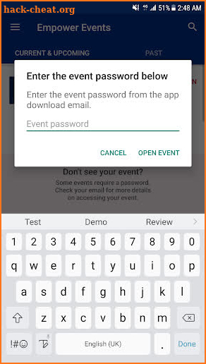Empower Events screenshot
