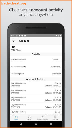 EMPOWER Flex Mobile App screenshot