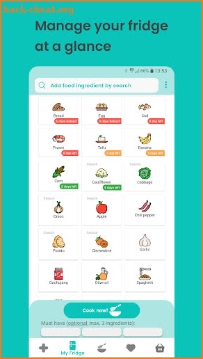 Empty My Fridge - recipes to reduce food waste screenshot