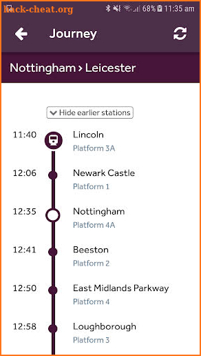 EMR - Train Times & Tickets screenshot