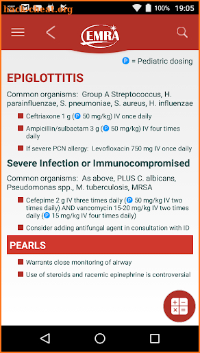 EMRA Antibiotic Guide screenshot