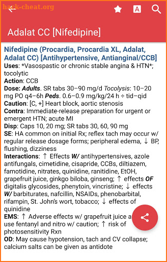 EMS Pocket Drug Guide screenshot