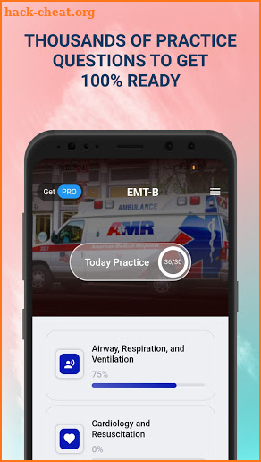 EMT-B Prep Test 2022 screenshot