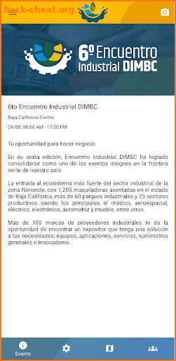 Encuentro Industrial DIMBC screenshot