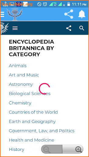 Encyclopedia Brittanica screenshot