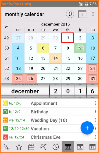 Endless Calendar screenshot