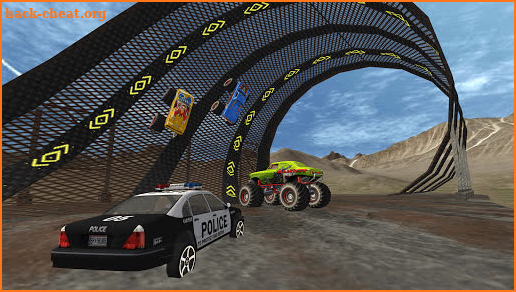 Endless Cop VS Monster Truck Village Simulator screenshot